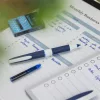 Rollertoll, patronos, 0,6 mm, SCHNEIDER "One Change", kék