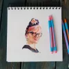 Golyóstoll, 0,7 mm, kupakos, SCHNEIDER "Slider Edge XB Pastel", flamingó