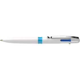   Golyóstoll, 0,5 mm, nyomógombos, négyszínű, SCHNEIDER "Take 4", fehér