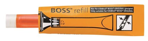 Utántöltő "Boss" szövegkiemelőhöz, STABILO "Boss", narancssárga