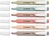 Szövegkiemelő készlet, 1-4 mm, STABILO "Swing cool NatureCOLORS", 6 különböző szín