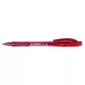   Golyóstoll, 0,38 mm, nyomógombos, STABILO "Liner 308", piros