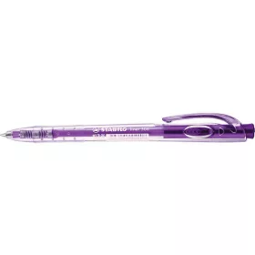   Golyóstoll, 0,38 mm, nyomógombos, STABILO "Liner 308", lila