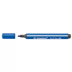 Filctoll, 1,5-2 mm, rugós hegy, STABILO "Trio Scribbi", kék