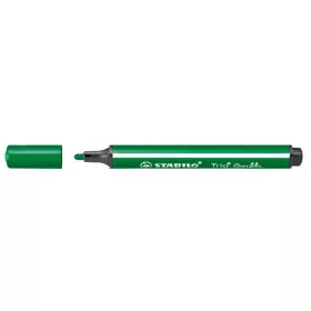Filctoll, 1,5-2 mm, rugós hegy, STABILO "Trio Scribbi", zöld