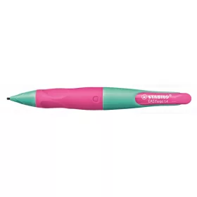 Nyomósirón, 1,4 mm, jobbkezes, STABILO "EasyErgo Start", türkiz/rózsaszín