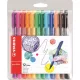 Filctoll készlet, 0,8 mm, STABILO "Point Max", 12 különböző szín