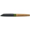 Töltőtoll, tölgyfa tolltest, zöld kiegészítővel, STABILO "Grow"
