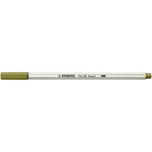 Ecsetirón, STABILO "Pen 68 brush", sárzöld