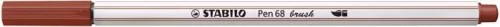 Ecsetirón, STABILO "Pen 68 brush", vörösesbarna