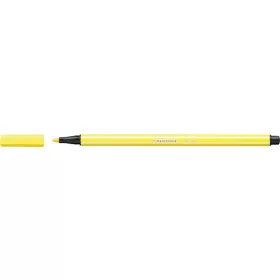 Filctoll, 1 mm, STABILO "Pen 68", neon sárga