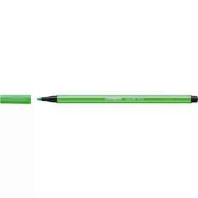 Filctoll, 1 mm, STABILO "Pen 68", neon zöld