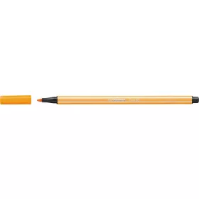 Filctoll, 1 mm, STABILO "Pen 68", neon narancssárga
