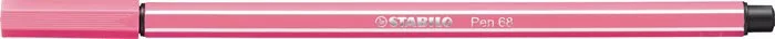 Filctoll, 1 mm, STABILO "Pen 68", halvány rózsaszín