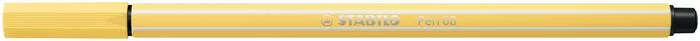 Filctoll, 1 mm, STABILO "Pen 68", világossárga