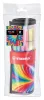 Filctoll, készlet, 1 mm, felcsavarható, STABILO "Pen 68 ARTY", 25 különböző színű