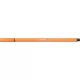 Filctoll, 1 mm, STABILO "Pen 68", halvány narancssárga