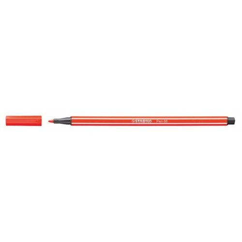 Rostirón, 1 mm, STABILO "Pen 68", világos piros