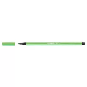 Filctoll, 1 mm, STABILO "Pen 68", levél zöld