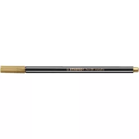 Filctoll, 1,4 mm, STABILO "Pen 68 metallic", arany
