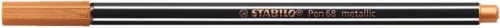 Filctoll, 1,4 mm, STABILO "Pen 68 metallic", bronz