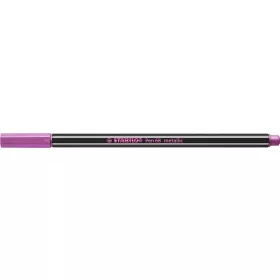Filctoll, 1,4 mm, STABILO "Pen 68 metallic", metál rózsaszín