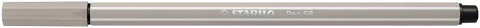 Filctoll, 1 mm, STABILO "Pen 68", melegszürke