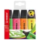 Szövegkiemelő készlet, 2-5 mm, STABILO "BOSS original", 4 különböző szín