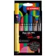 Filctoll készlet, 1-5 mm, vágott hegy, STABILO "Pen 68 MAX", 6 különböző szín