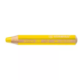   Színes ceruza, kerek, vastag, STABILO "Woody 3 in 1", citrom