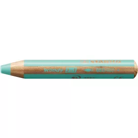 Színes ceruza, kerek, vastag, STABILO "Woody 3 in 1 Pastel", pasztell kék