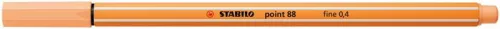 Tűfilc, 0,4 mm, STABILO "Point 88", világosnarancs