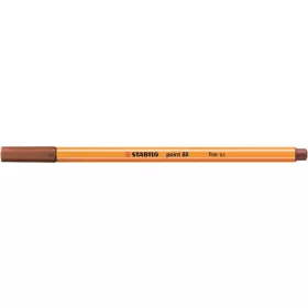 Tűfilc, 0,4 mm, STABILO "Point 88", vörösesbarna