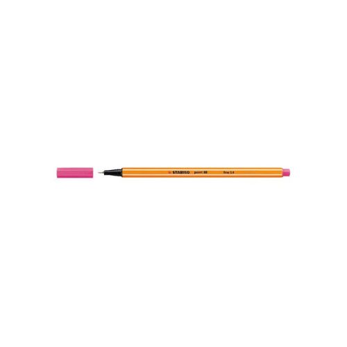 Tűfilc, 0,4 mm, STABILO "Point 88", rózsaszín