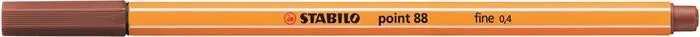 Tűfilc, 0,4 mm, STABILO "Point 88", vörösbarna