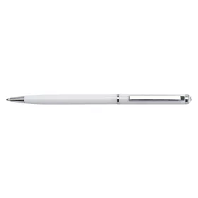   Golyóstoll, fehér "SLIM", fehér SWAROVSKI® kristállyal, 13 cm, ART CRYSTELLA®