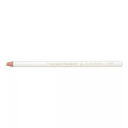 Jelölőceruza, UNI, "Dermatograph", fehér
