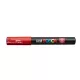 Dekormarker, 0,7-1,0 mm, UNI "Posca PC-1M", piros