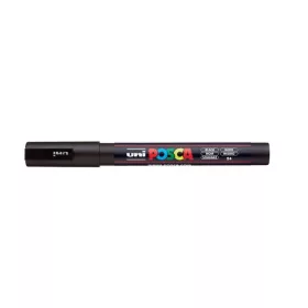 Dekormarker, 0,9-1,3 mm, UNI "Posca PC-3M", fekete
