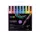Dekormarker készlet, 0,9-1,3 mm, UNI "Posca PC-3ML", 8 különböző csillogó szín