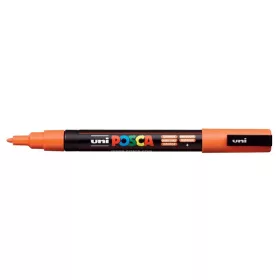   Dekormarker, 0,9-1,3 mm, UNI "Posca PC-3M", narancssárga