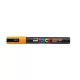 Dekormarker, 0,9-1,3 mm, UNI "Posca PC-3M", ragyogó sárga
