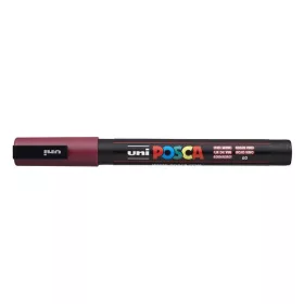   Dekormarker, 0,9-1,3 mm, UNI "Posca PC-3M", vörösbor