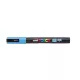 Dekormarker, 0,9-1,3 mm, UNI "Posca PC-3M", világoskék