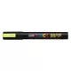 Dekormarker, 1,8-2,5 mm, UNI "Posca PC-5M", fluor sárga