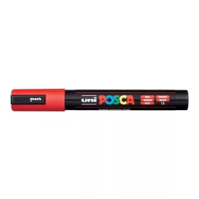 Dekormarker, 1,8-2,5 mm, UNI "Posca PC-5M", piros