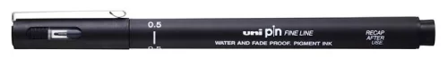 Rajzmarker, 0,5 mm, UNI PIN, fekete