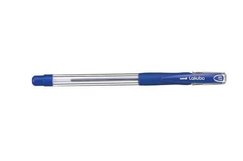 Golyóstoll, 0,3 mm, kupakos, UNI "SG-100 Lakubo", kék