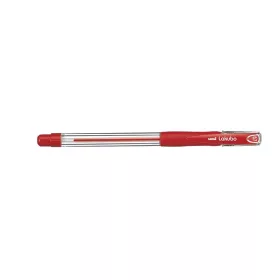   Golyóstoll, 0,3 mm, kupakos, UNI "SG-100 Lakubo", piros