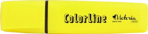 Szövegkiemelő, 1-5 mm, VICTORIA OFFICE, "ColorLine", sárga